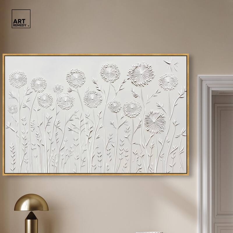 Floral Lace II Canvas by Art Remedy