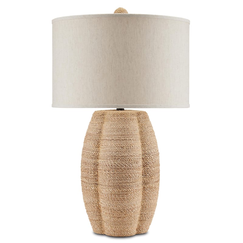 Currey & Company Karnak Rope Table Lamp - 30.5"h x 18"dia