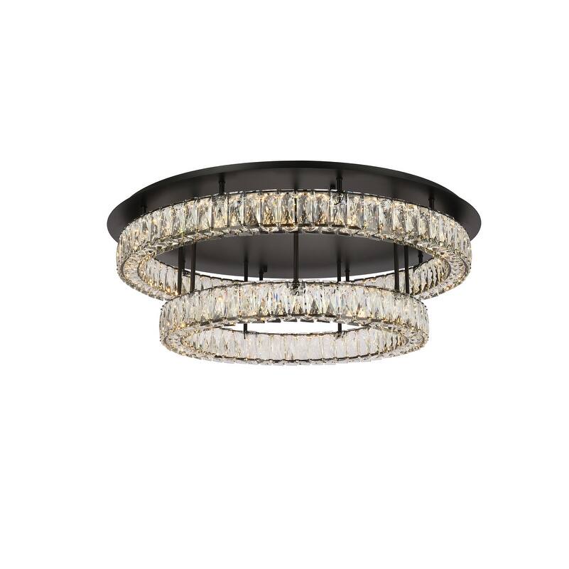 Indigo Home 33 inch LED double flush mount in black