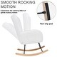 preview thumbnail 22 of 23, VECELO Rocking Chair Set of 2, Modern Upholstered Teddy Fabric Nursery Glider