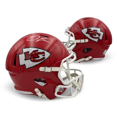Chris Jones Autographed Kansas City Chiefs Signed Full Size Replica Football Helmet Beckett COA - 8' x 11'