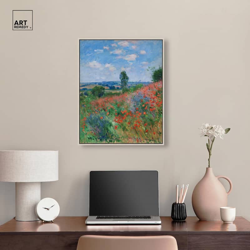 Blanket of Poppies II Canvas by Art Remedy