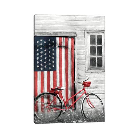 iCanvas "Patriotic Bicycle" by Lori Deiter Canvas Print