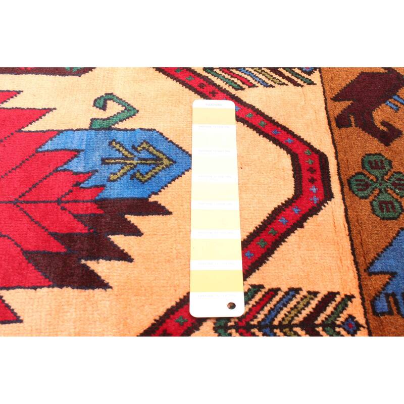 ECARPETGALLERY Hand-knotted Teimani Light Orange Wool Rug - 2'9 x 4'6