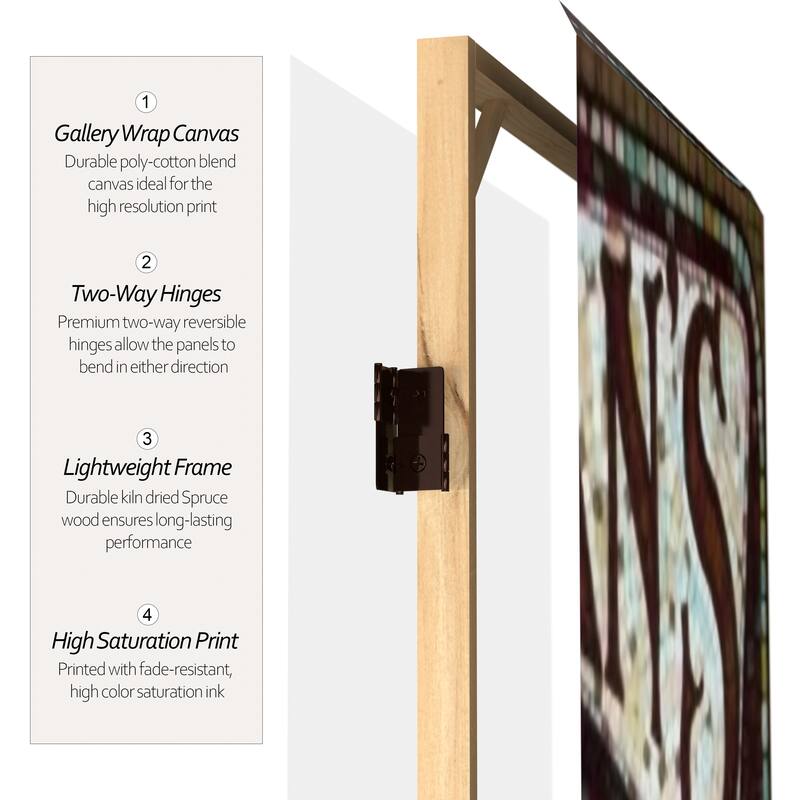 Canvas Double-sided 6-foot Confections Room Divider (China)