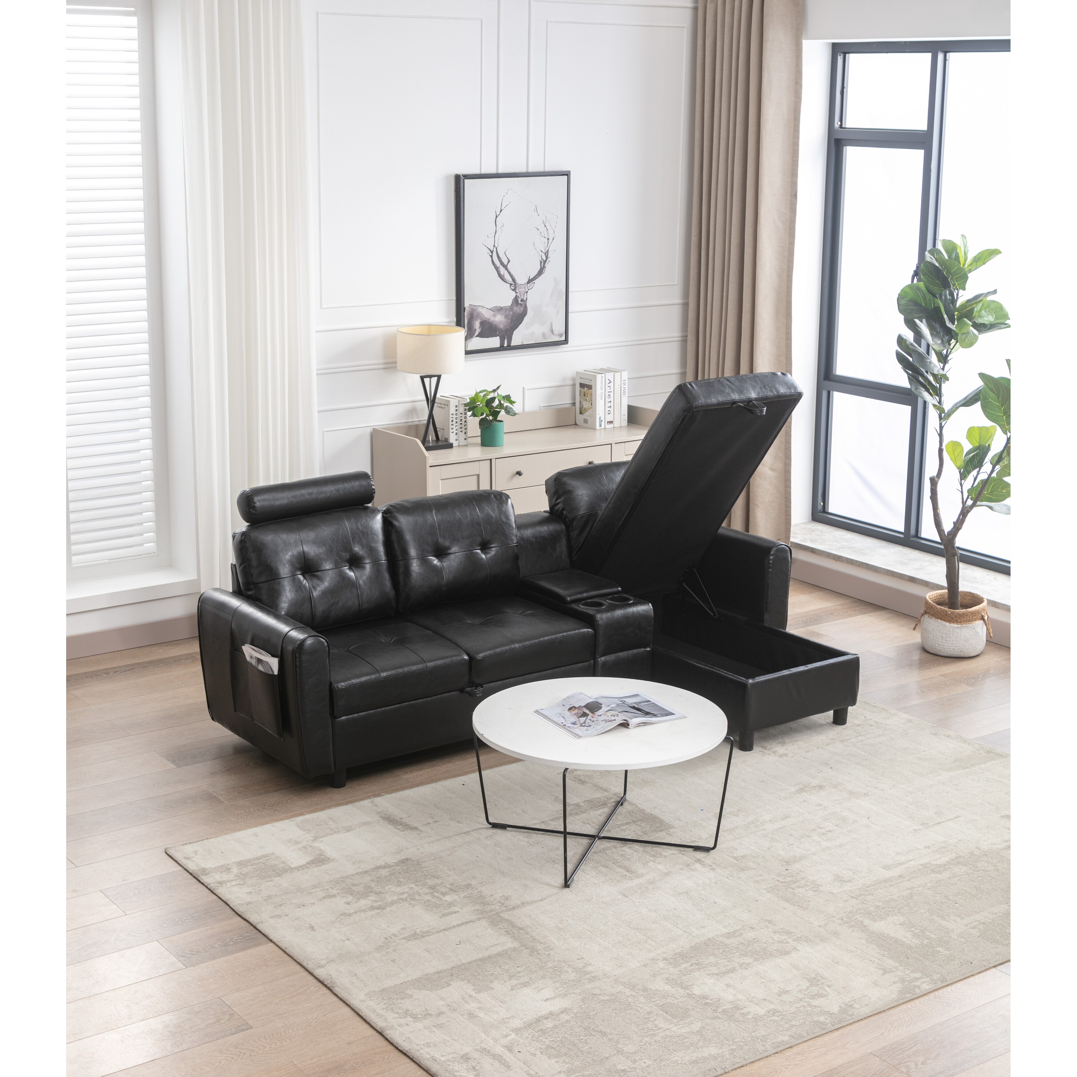 Retro hotsell recliner sofa