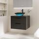 Option 24-2 Glass blue square sink