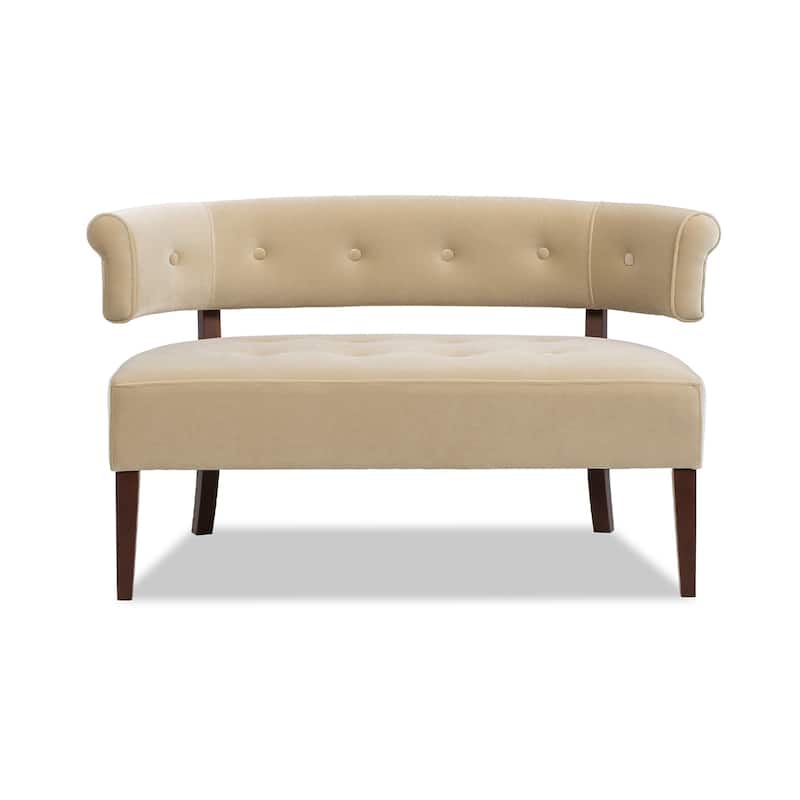 Jared 51" Modern Recessed Arm Tufted Bench Settee
