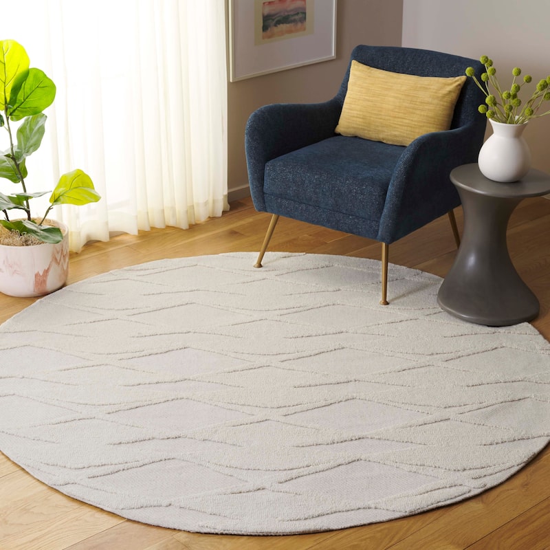 SAFAVIEH Handmade Chatham Ovidia Modern Wool Rug