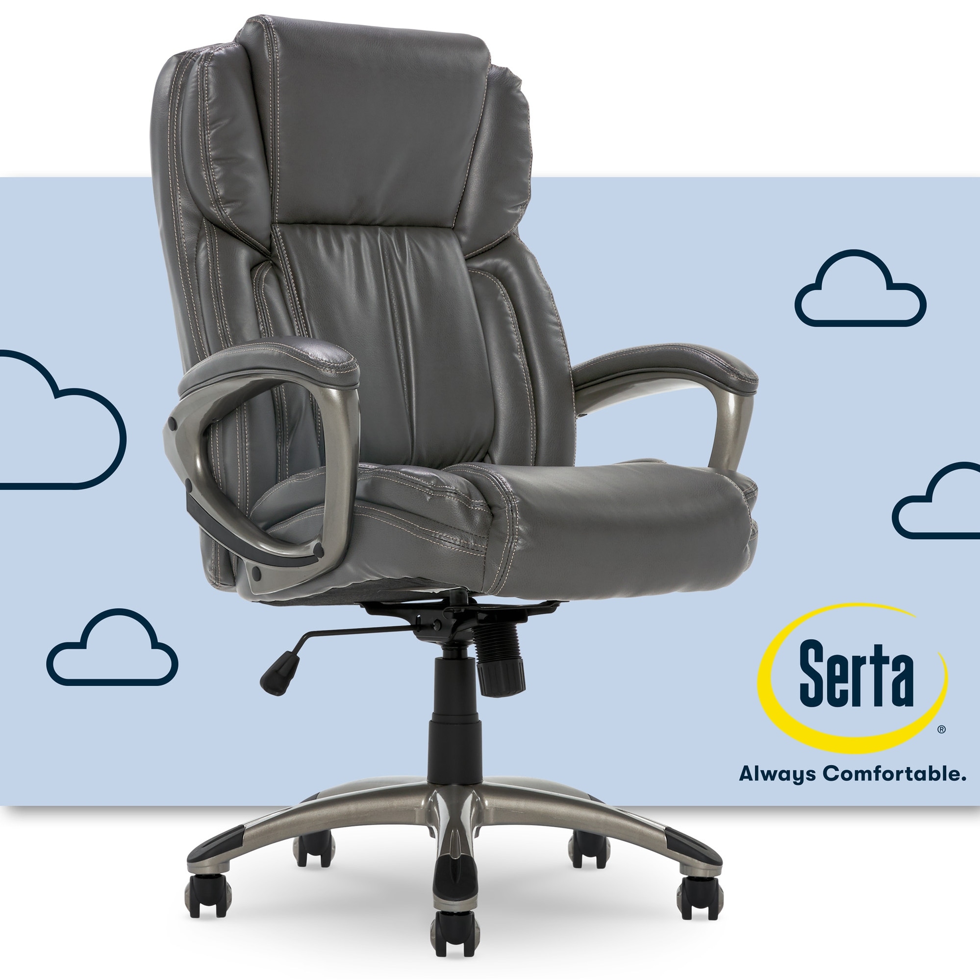 Serta executive high back office chair online