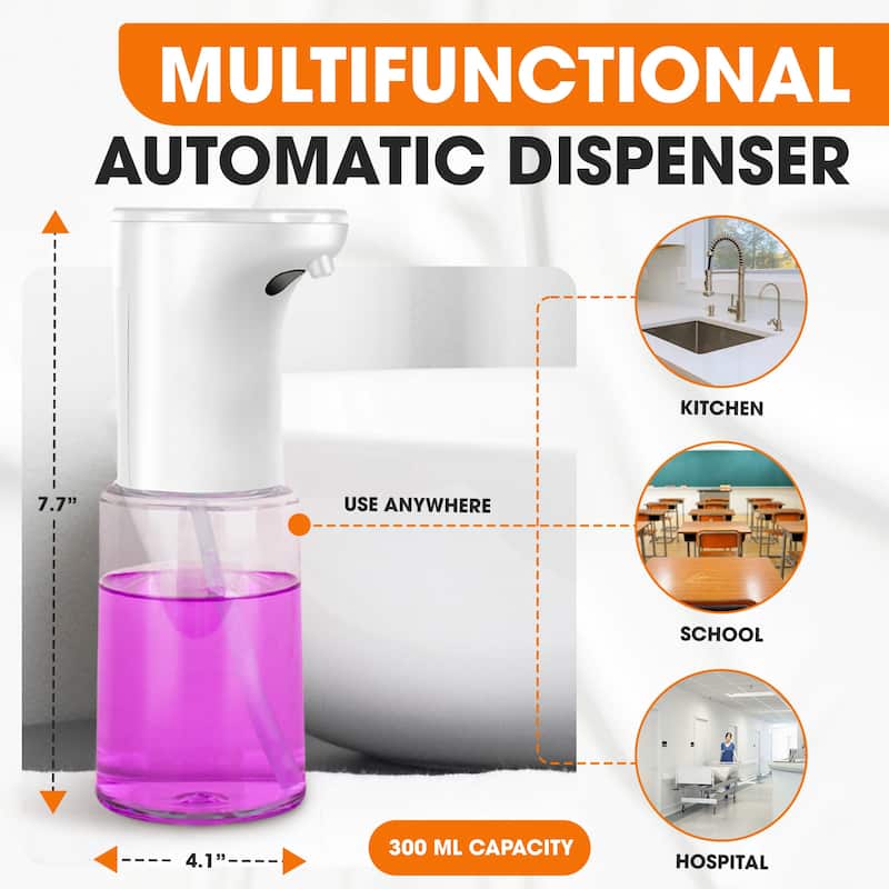 Cheer Collection Touchless Automatic Soap Dispenser 300ML Foam Or Spray