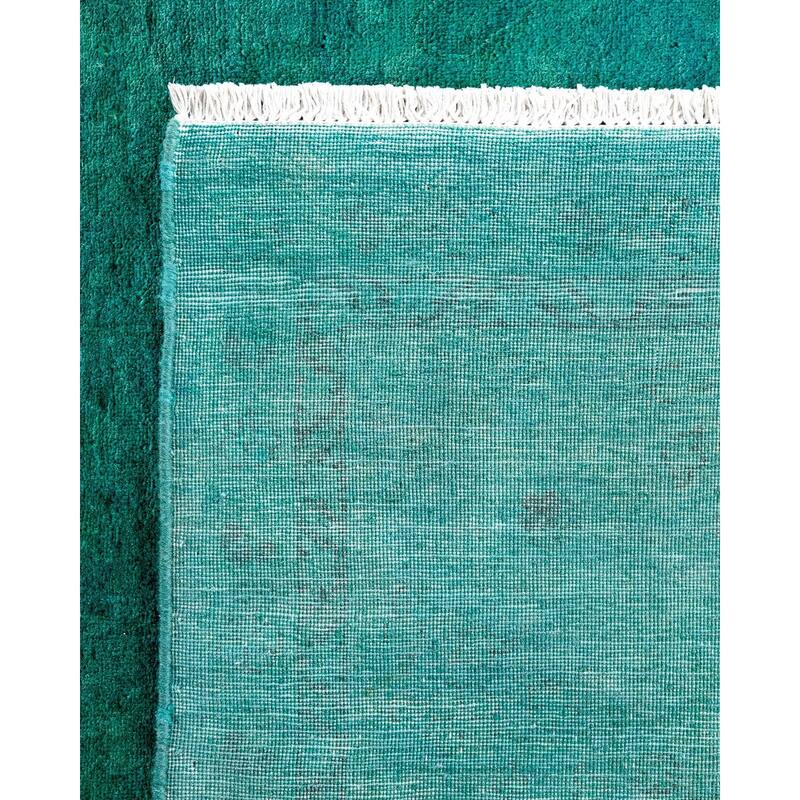 Contemporary Overdyed Wool Hand Knotted Area Rug - 5' 2" x 7' 7"