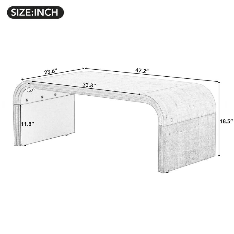 Natural Living Room Coffee Table Sofa Side Table Center Table