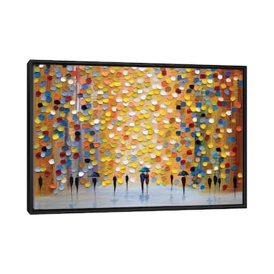 iCanvas "Lovely Rain" by Ekaterina Ermilkina Framed Canvas Print