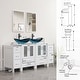 preview thumbnail 118 of 146, 72" Bathroom Vanity Set Glass Ceramic Vessel Sink Side Cabinet Combo