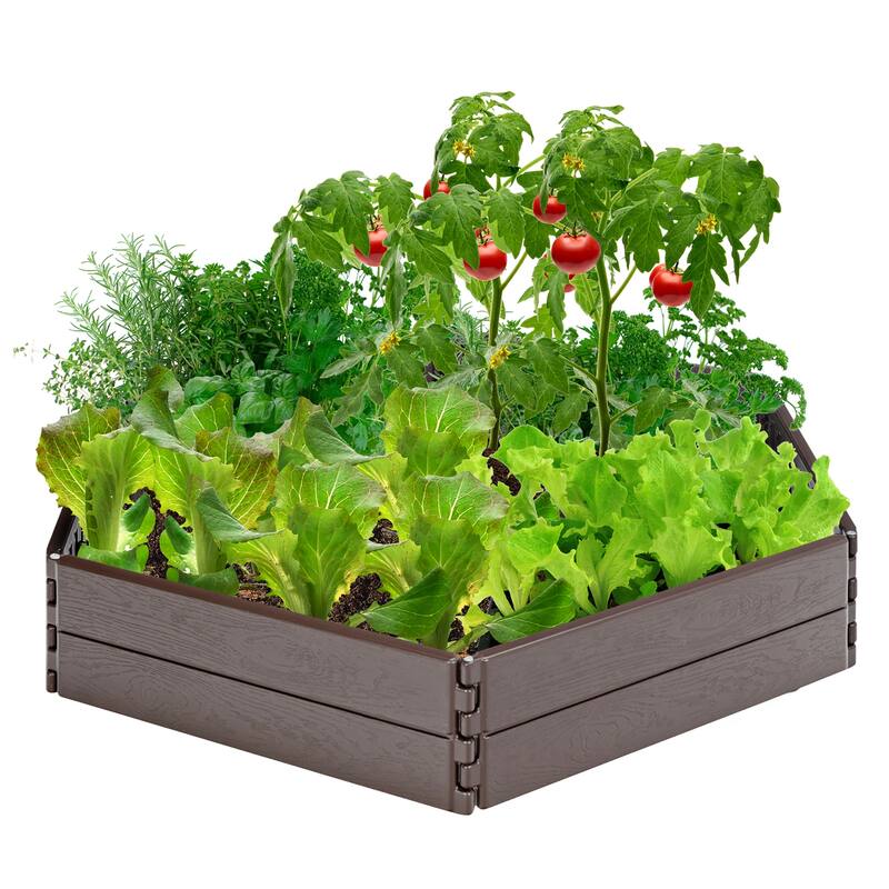 Raised Garden Bed Set for Vegetable Flower Gardening Planter Bed Bath