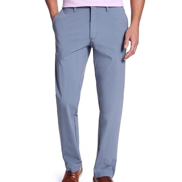 Alfani Mens Chino Pants Infinity Blue 38x32 AlfaTech Stretch Flat Front. Opens flyout.