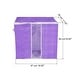 preview thumbnail 1 of 4, Clothes Storage Bag Foldable Storage Bin Closet Organizer 3pcs Purple