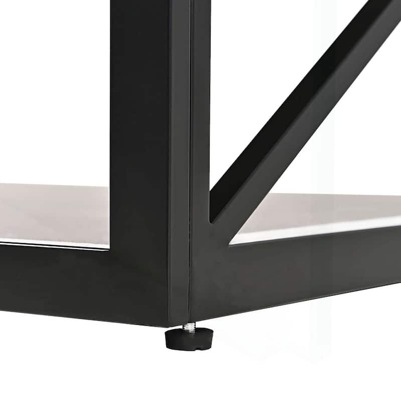 Chic Industrial-Style Coffee Table for Various Rooms - Wood