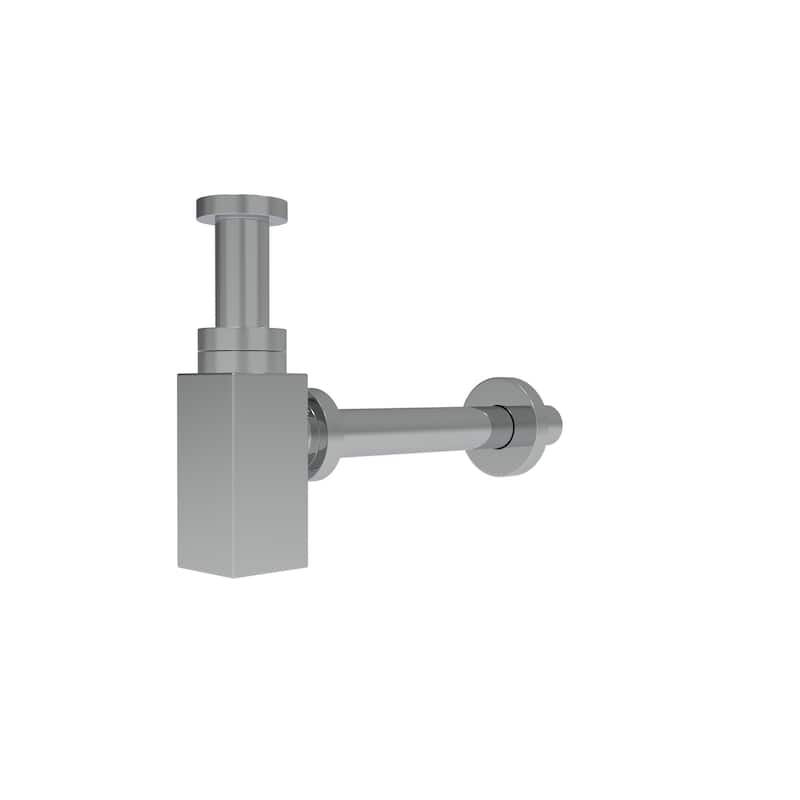 1.5" Square Bottle Adjustable Decorative P-Trap