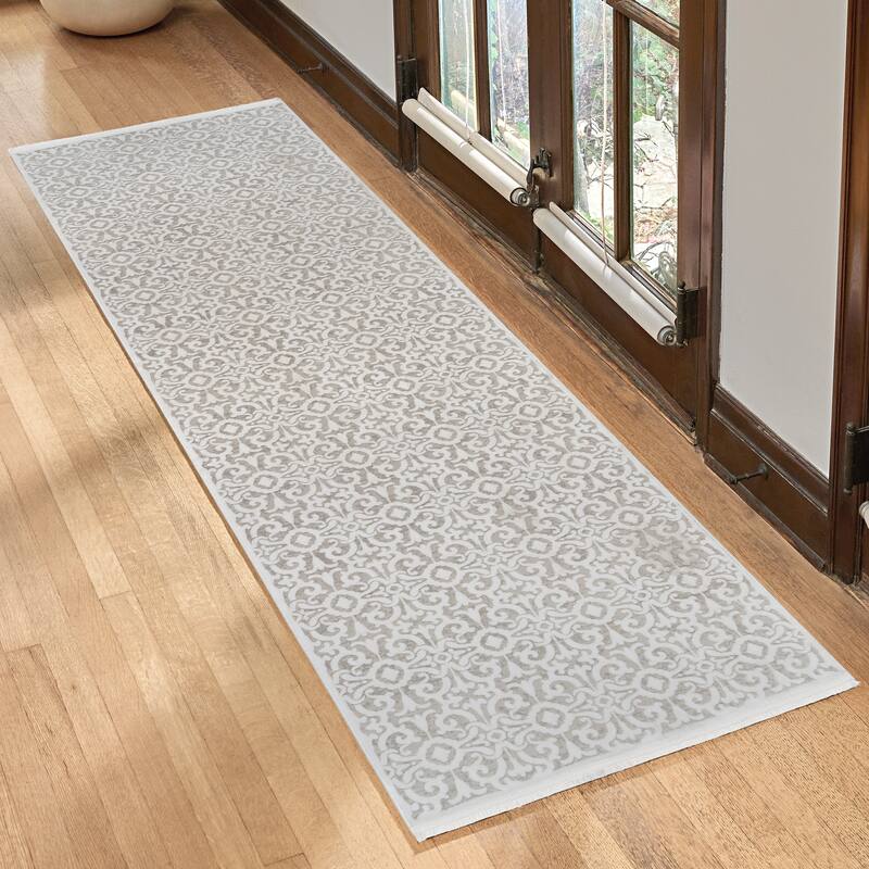 Gertmenian Florance Opulent Traditional/ Modern/ Casual Viscose Acrylic Woven Indoor Quality Area Rug Collection - 2' 7" x 8' - Laci - Runner