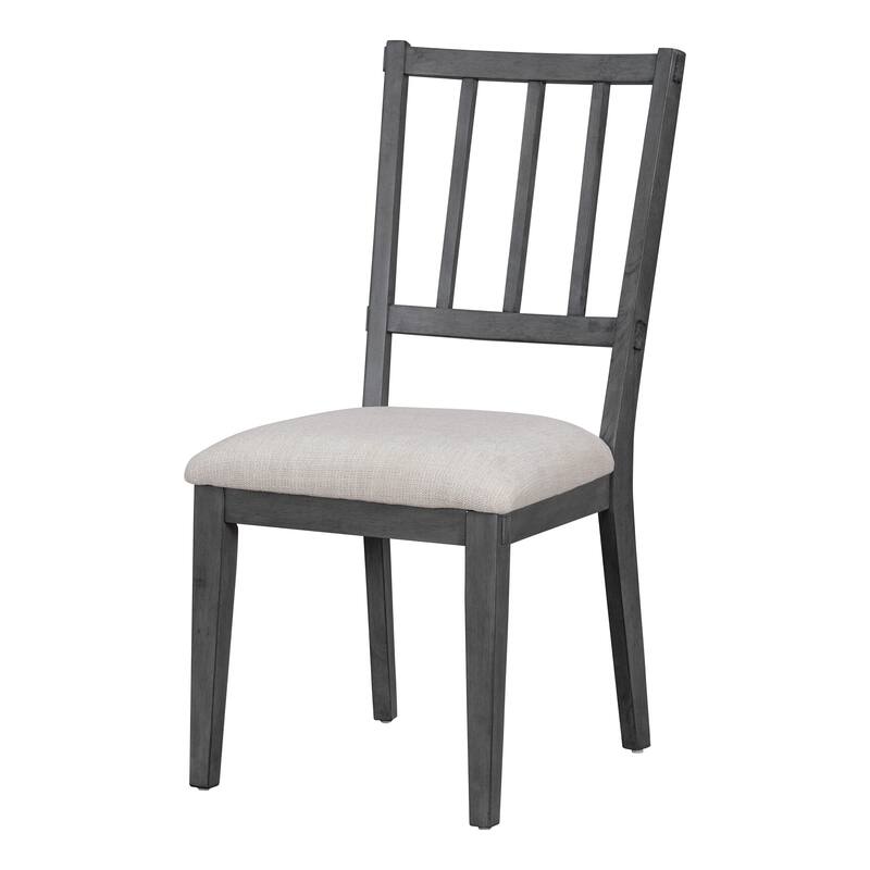 Roomfitters Round Pedestal Dining Table Set, 3 Upholstered Chairs, Curved Bench, 5-Piece Kitchen Furniture