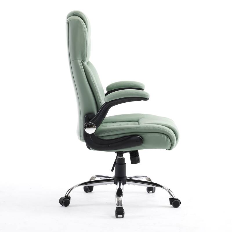 GENESIS Office Chair Rolling Desk Chair w/ Adjustable Armrest, Green - N/A