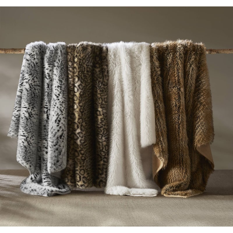 Harbor House Botswana Animal Print Faux Fur Throw Blanket