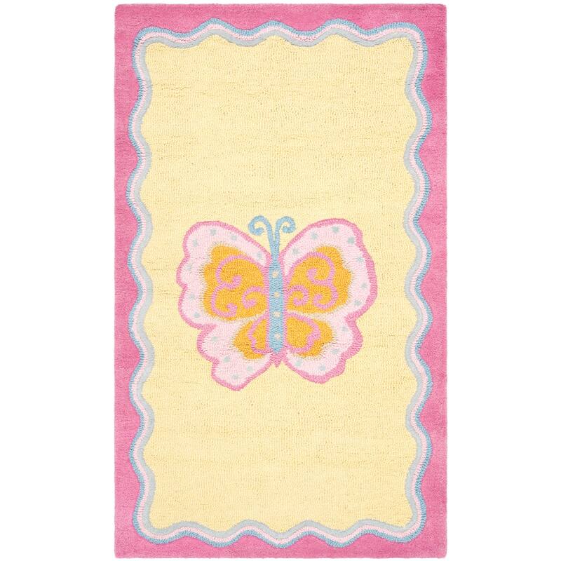 SAFAVIEH Handmade Kids Aaliyah Wool Rug - 3' x 5' - Multi/Pink