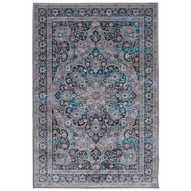Halogen Veroni Grey/Teal Area Rug - 5' X 7' - 5' X 7' - Teal
