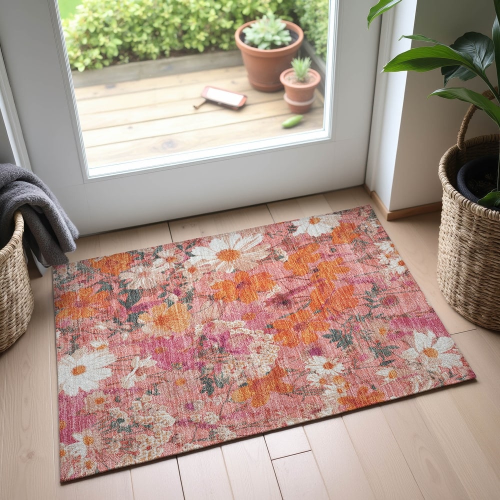 Premium Washable Super Soft Floral Mayfield Rug