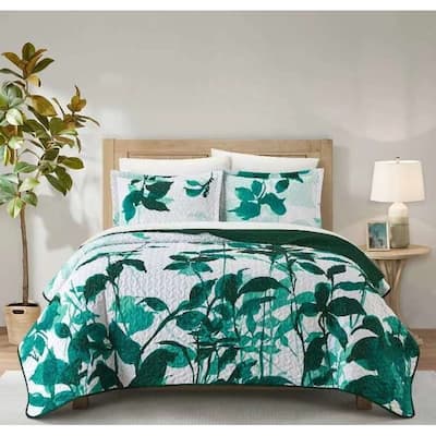 Chic Home Aven 3 Piece Crafted From Oeko-Tex Standard 100 Certified Fabric Quilt Set