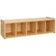 preview thumbnail 2 of 4, Tot Mate TM2185A.S2222 Maple Laminate Book Bench Cubbie - 46" x 20" x 14" Assembled - Maple
