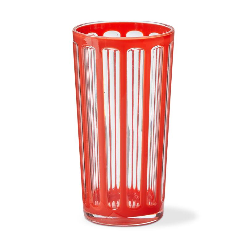 Villa 22 oz Orange Acrylic Tumbler BPA-Free, Dishwasher Safe, Durable Drinkware Set of 6
