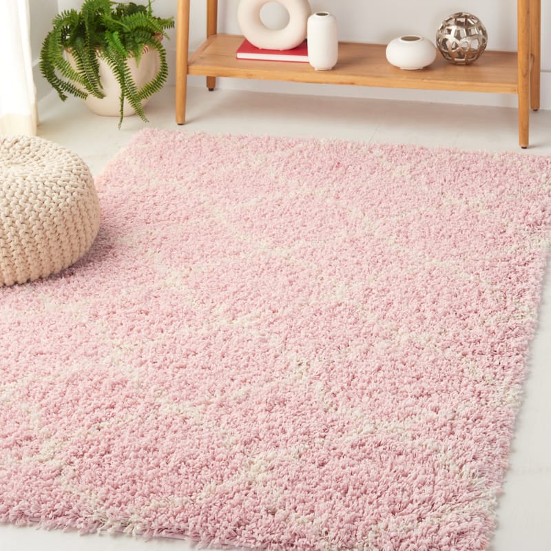SAFAVIEH Hudson Shag Jeryl Glam Trellis 2-inch Area Rug