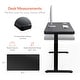 preview thumbnail 13 of 20, FLEXISPOT 48" Width Home Office Electric Height Adjustable Desk Glass Top Standing Desk Computer Desk With Drawer, USB Charged