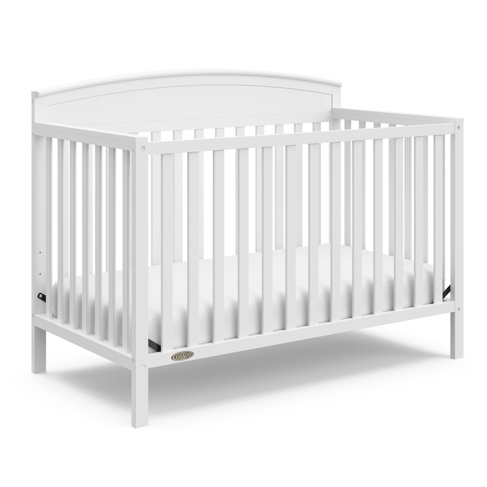 White and sales walnut crib
