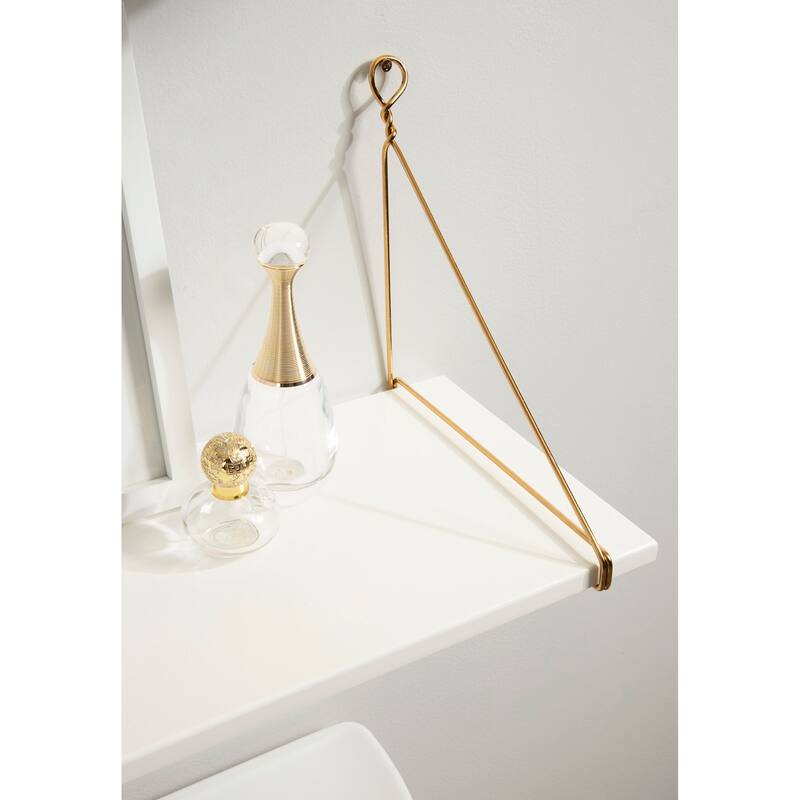 Kate and Laurel Vista Wood and Metal Wall Shelves - 2 Piece