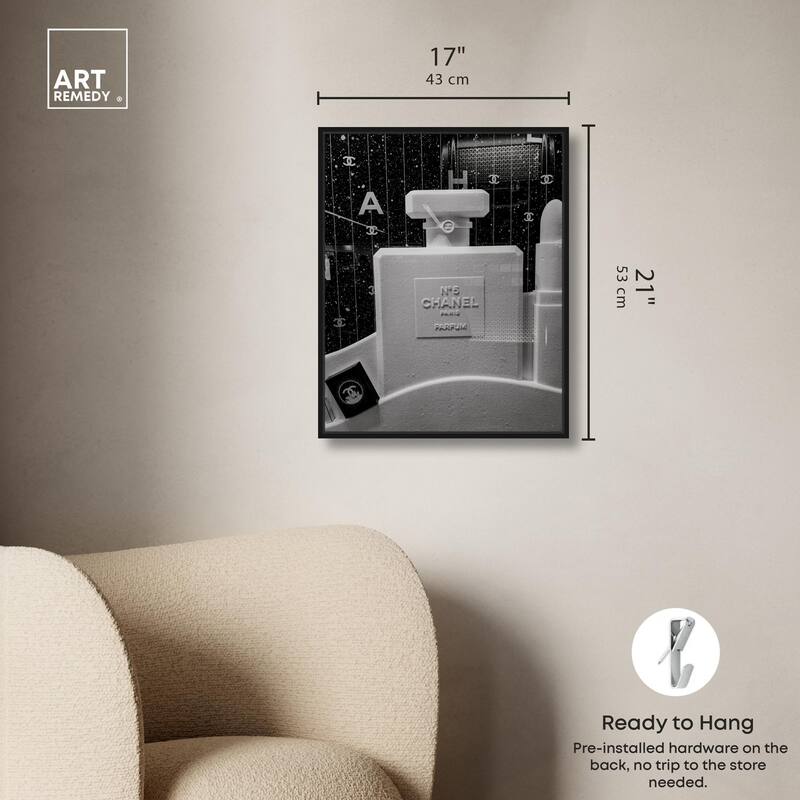 Sculptural Number 5 Canvas by Art Remedy