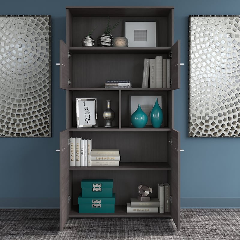 Office 500 5-shelf 4-door Bookcase by Bush Business Furniture