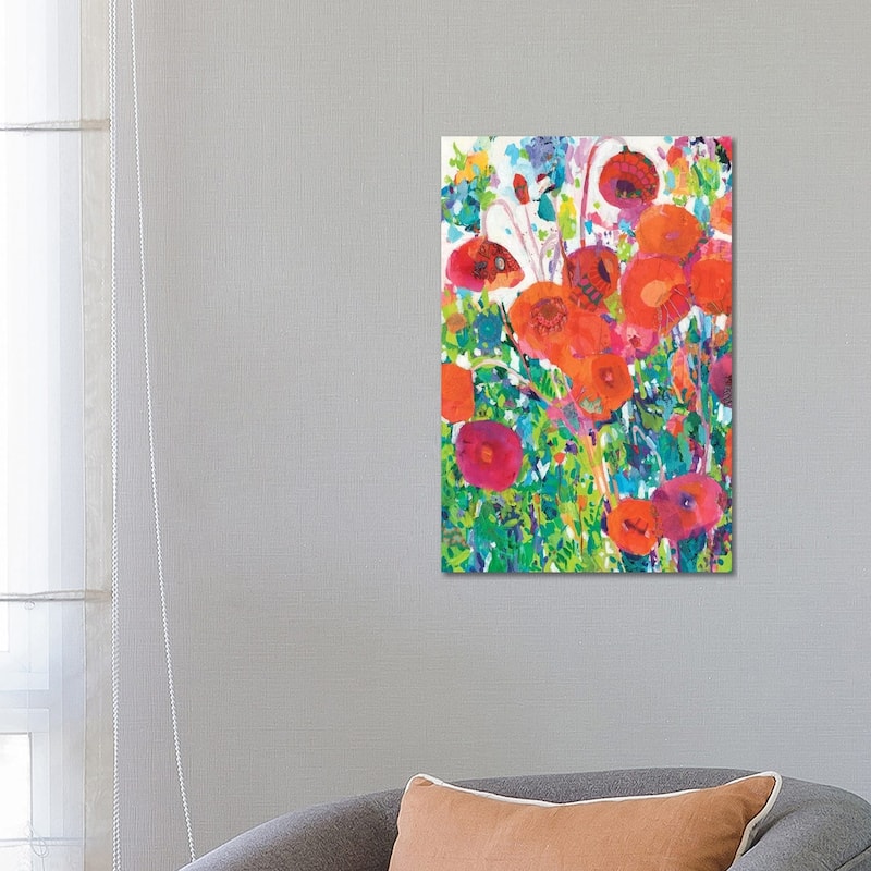 iCanvas "Vivid Poppy Collage I" by Tara Funk Grim Canvas Print - 26x18x1.5