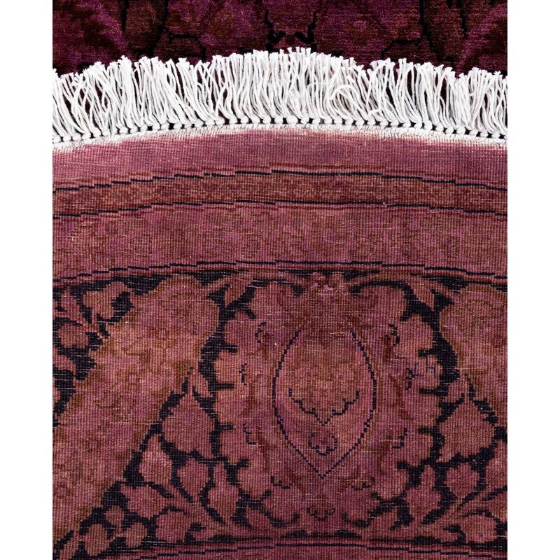 Overdyed One-of-a-Kind Hand-Knotted Area Rug - Pink - 6' 1" x 6' 1"