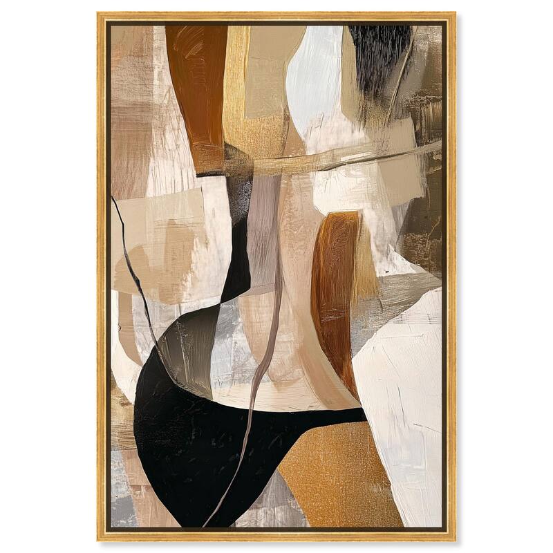 Tactile Depth I Canvas by Art Remedy - Gold - 24" x 36"