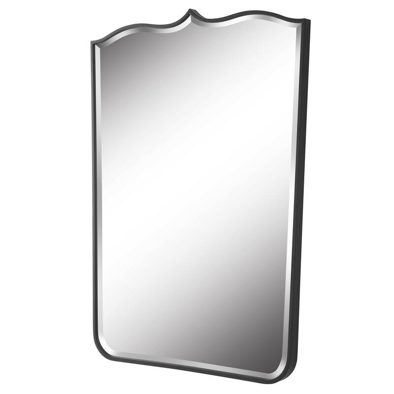 Uttermost Tiara Curved Iron Mirror - 29"W X 40"H X 1"D