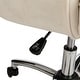 preview thumbnail 11 of 20, Glitzhome 40"H Velvet Gaslift Adjustable Swivel Office Chair