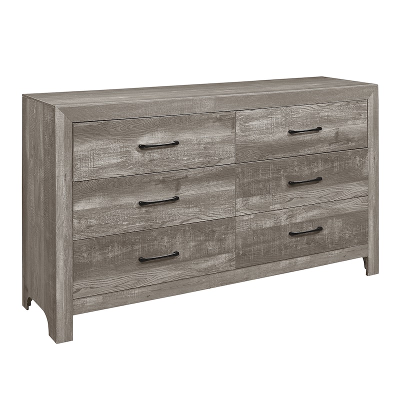 Dresser of 6x Drawers Wooden Bedroom Furniture