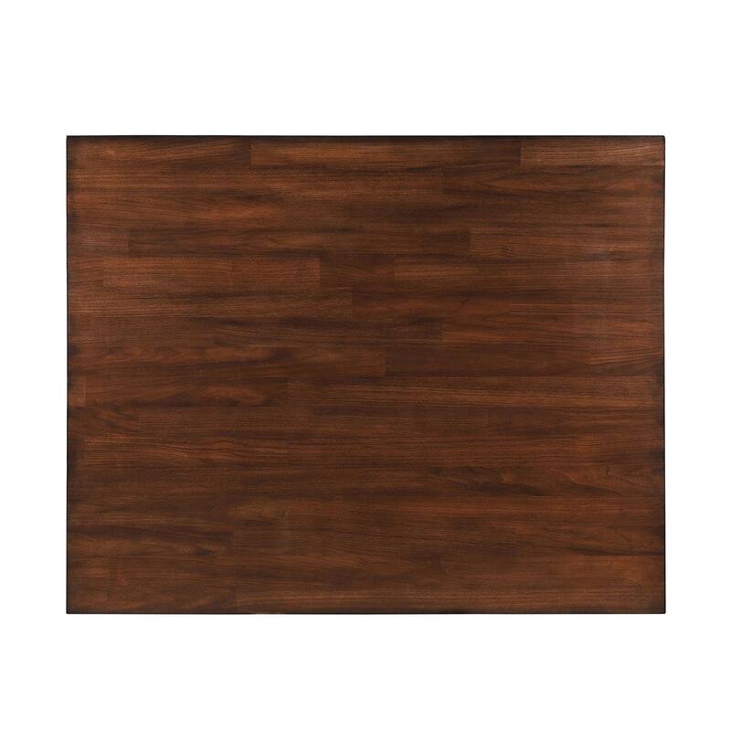 Rectangular Wooden Counter Height Dining Table in Mango Oak and Black
