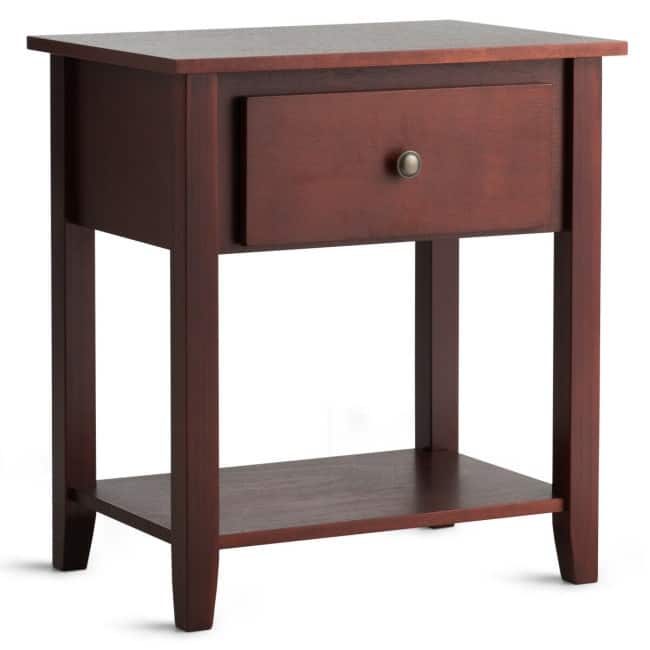Nightstand Beside Sofa Table End Table with Drawer & Shelf - 15" x 22" x 24" (L x W x H)
