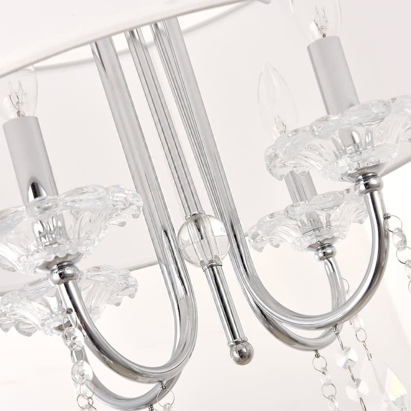 Pasargad Home Bliss Hestia Metal & Crystal Chandelier Lights