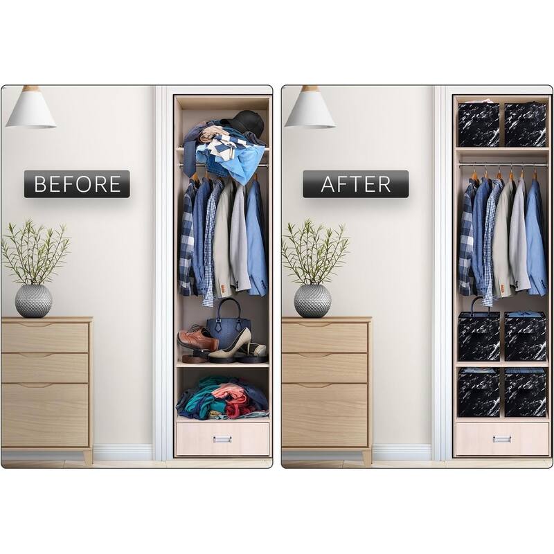 Sorbus 11" Foldable Storage Cube Basket Lightweight Organization Solutions - Single Pack - 11" x 10.5 x 10.5